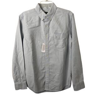American Eagle NWT Men's Pale Blue Long Sleeve Button-Down Shirt Size Small